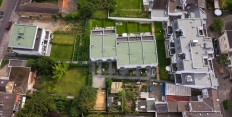 Luftbildaufnahme Pixel Enlargement
